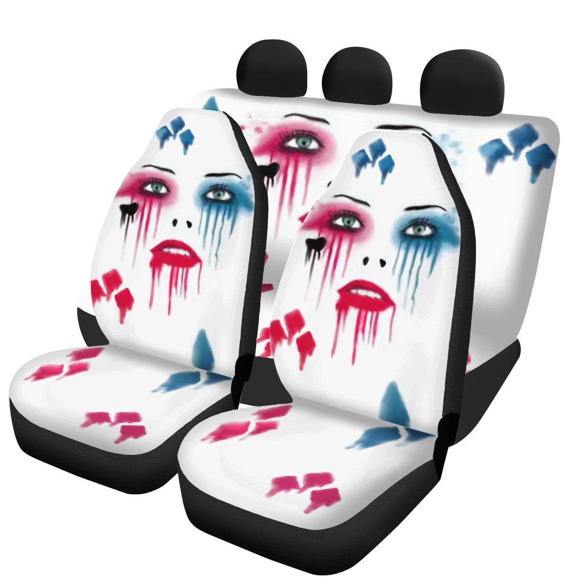 Harley Quinn Custom 4Pcs Car Seat Covers