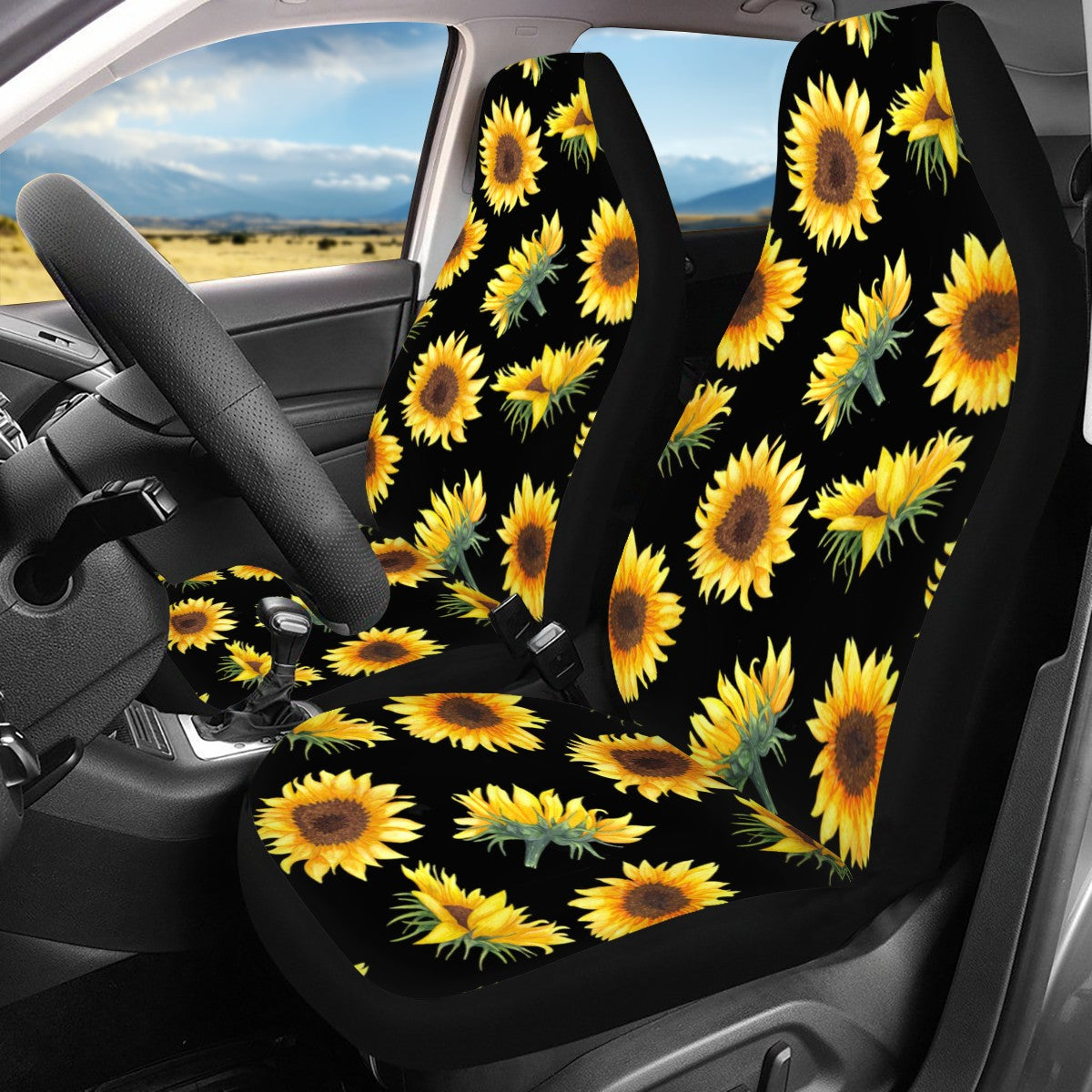 Sunflower Custom 4Pcs Car Seat Covers