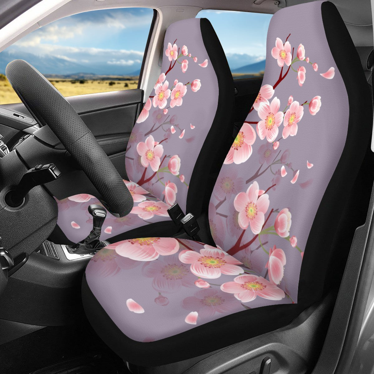 Cherry Blossom Custom 4Pcs Car Seat Covers