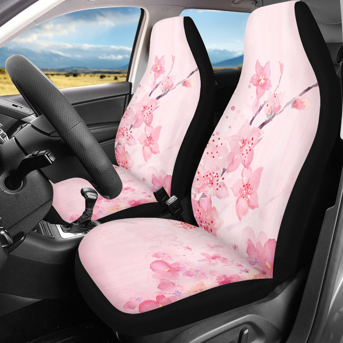 Cherry Blossom Custom 4Pcs Car Seat Covers