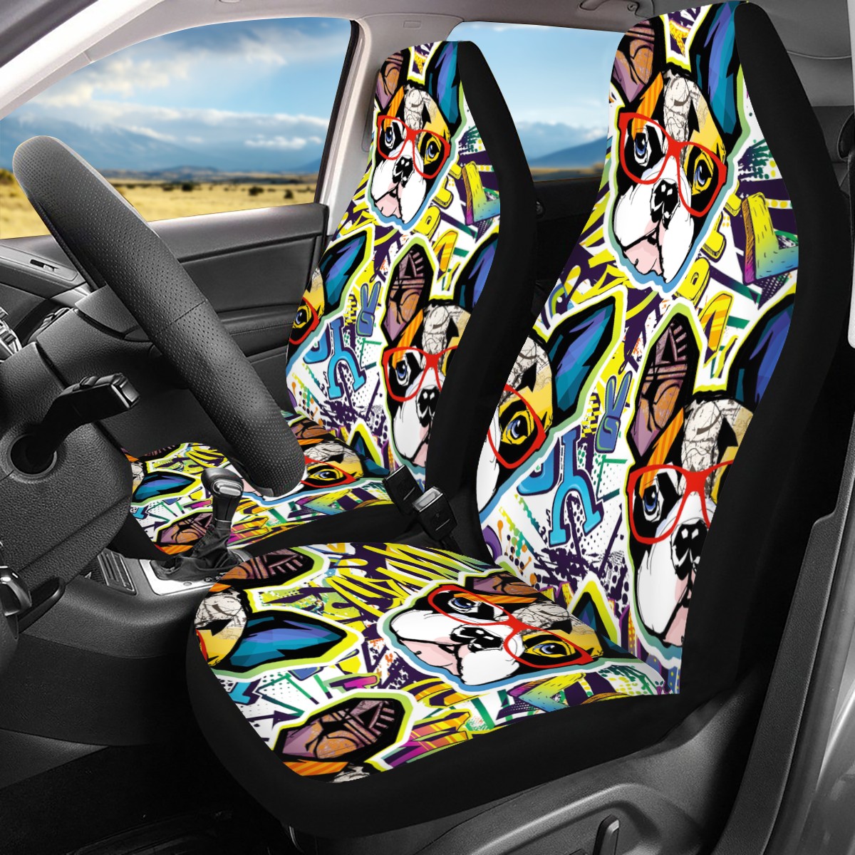 Puppy Custom 4Pcs Car Seat Covers