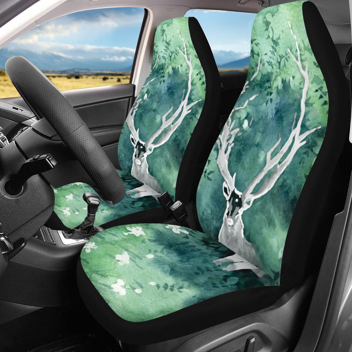 Deer Custom 4Pcs Car Seat Covers