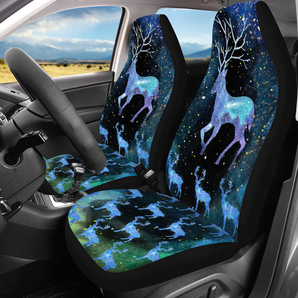 Deer Custom 4Pcs Car Seat Covers