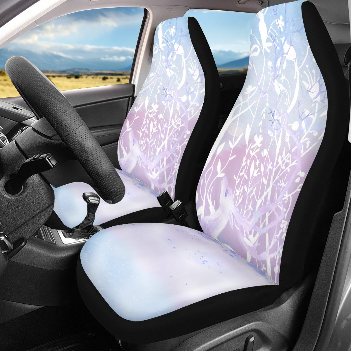 Deer Custom 4Pcs Car Seat Covers