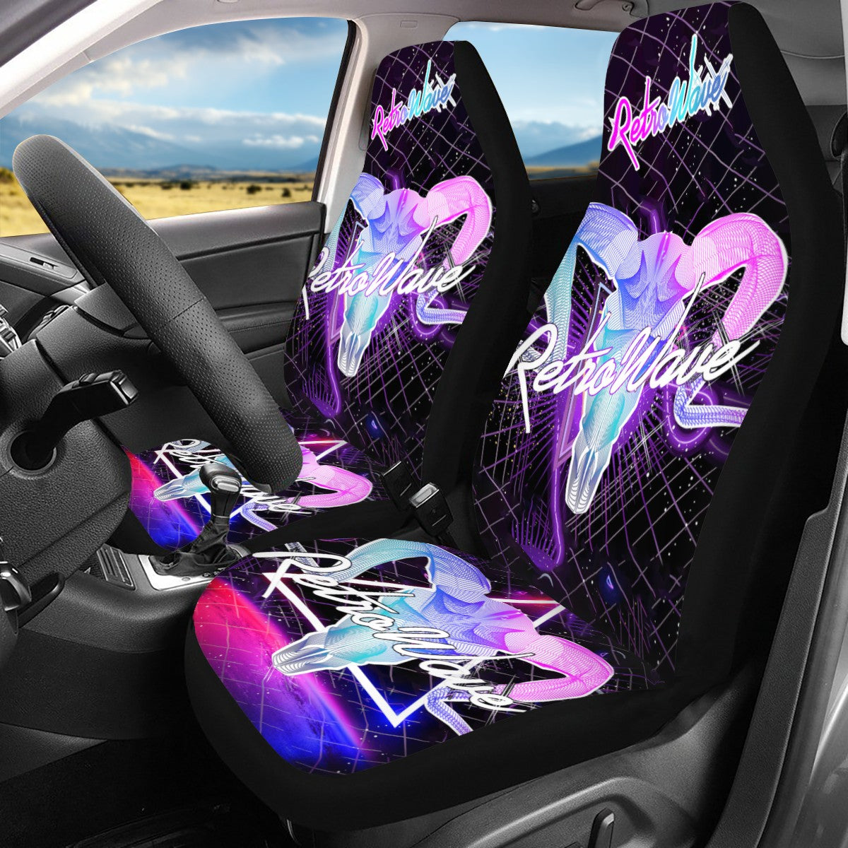 Goat Custom 4Pcs Car Seat Covers
