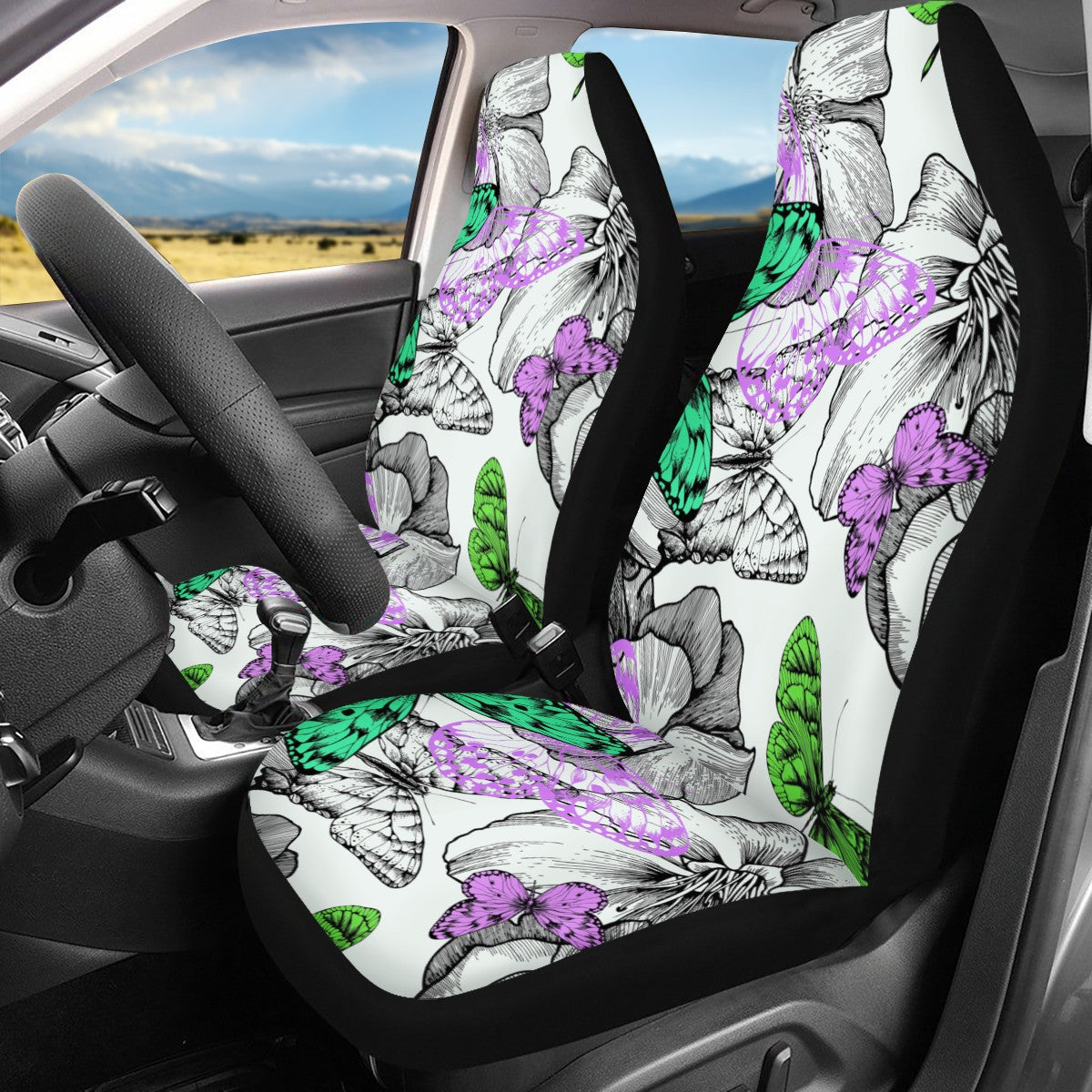 Butterfly Car Seat Cover Set