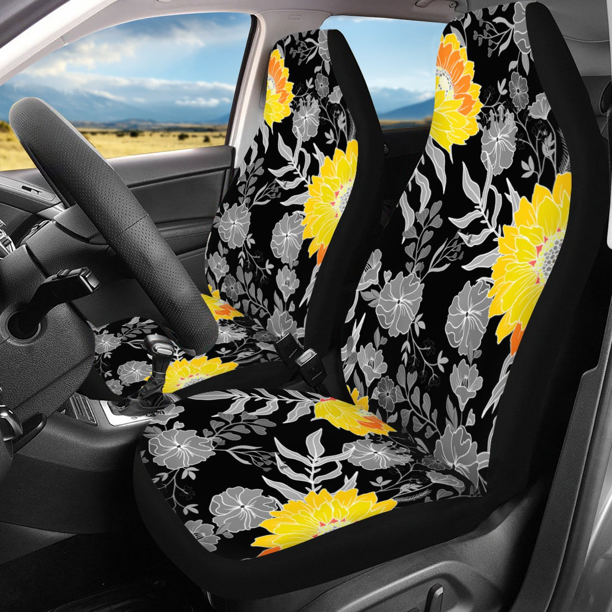 Sunflower Car Seat Cover Set