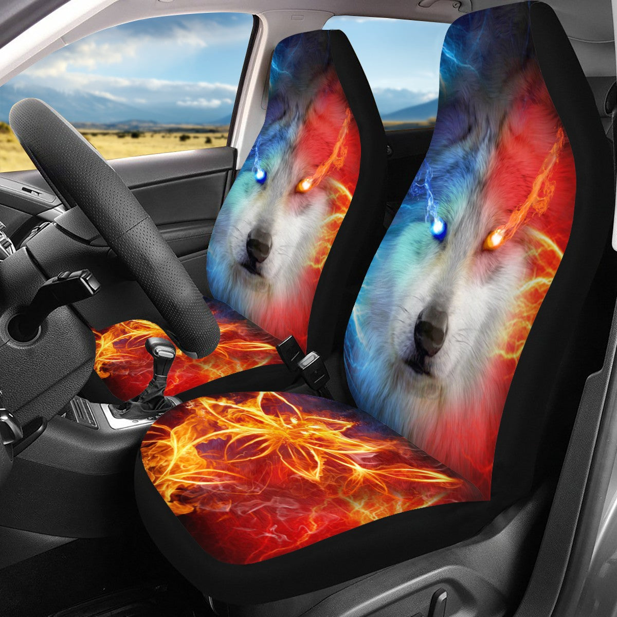 Dog Custom 4Pcs Car Seat Covers