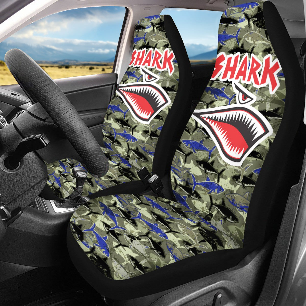 Shark Custom 5Pcs Car Seat Covers