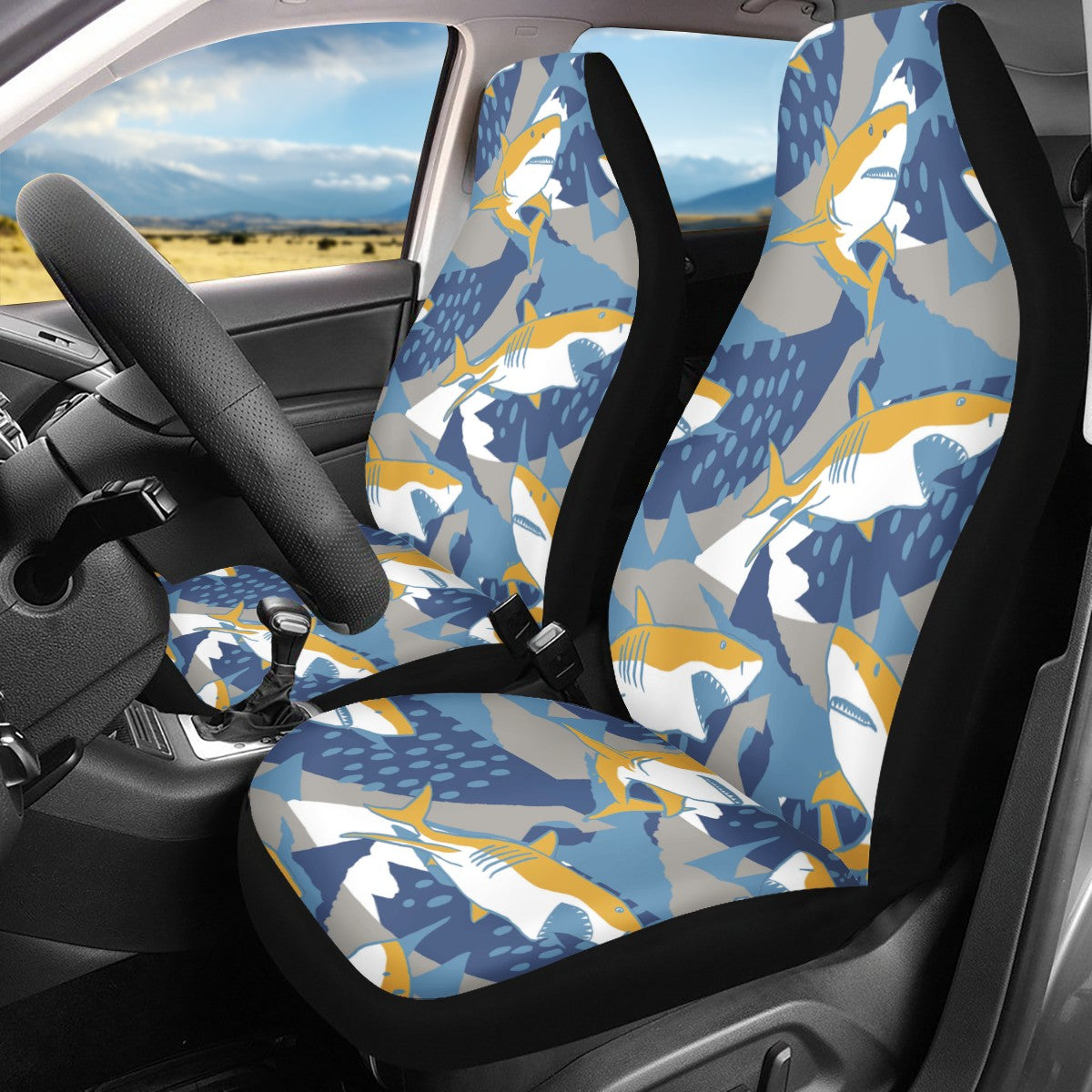 Shark Custom 5Pcs Car Seat Covers