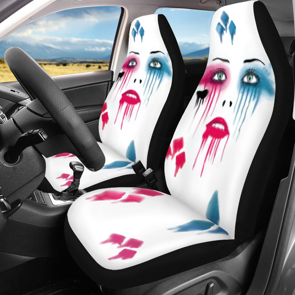 Harley Quinn Custom 4Pcs Car Seat Covers