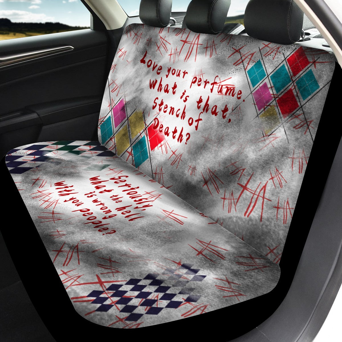 Harley Qulnn Custom 4Pcs Car Seat Covers