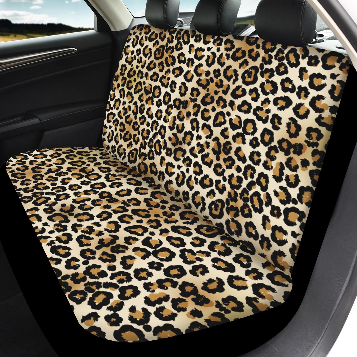 Leopard Custom 4Pcs Car Seat Covers