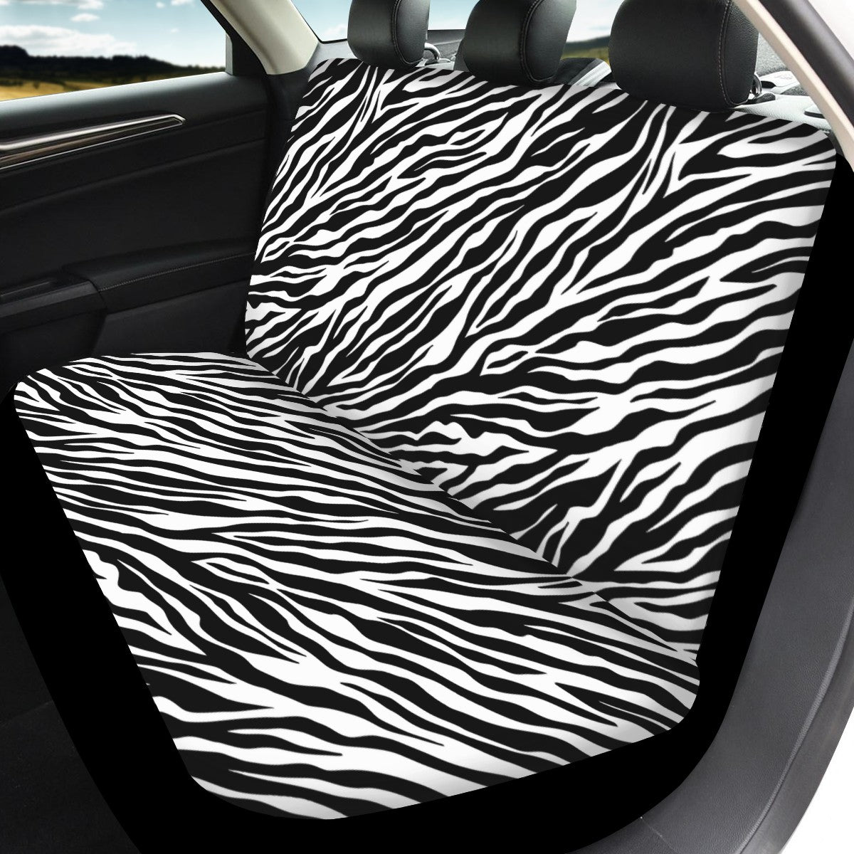 Zebra Custom 4Pcs Car Seat Covers