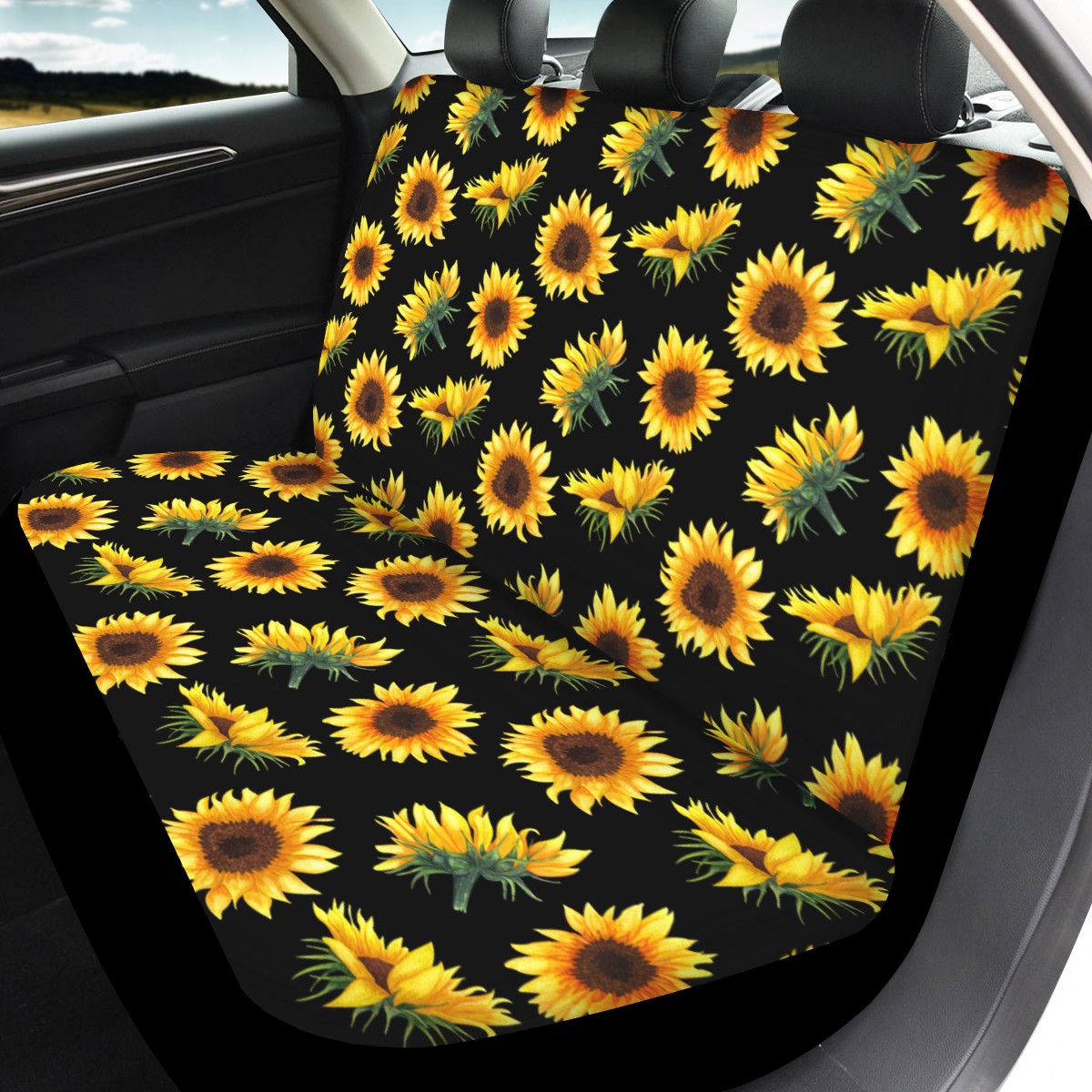 Sunflower Custom 4Pcs Car Seat Covers