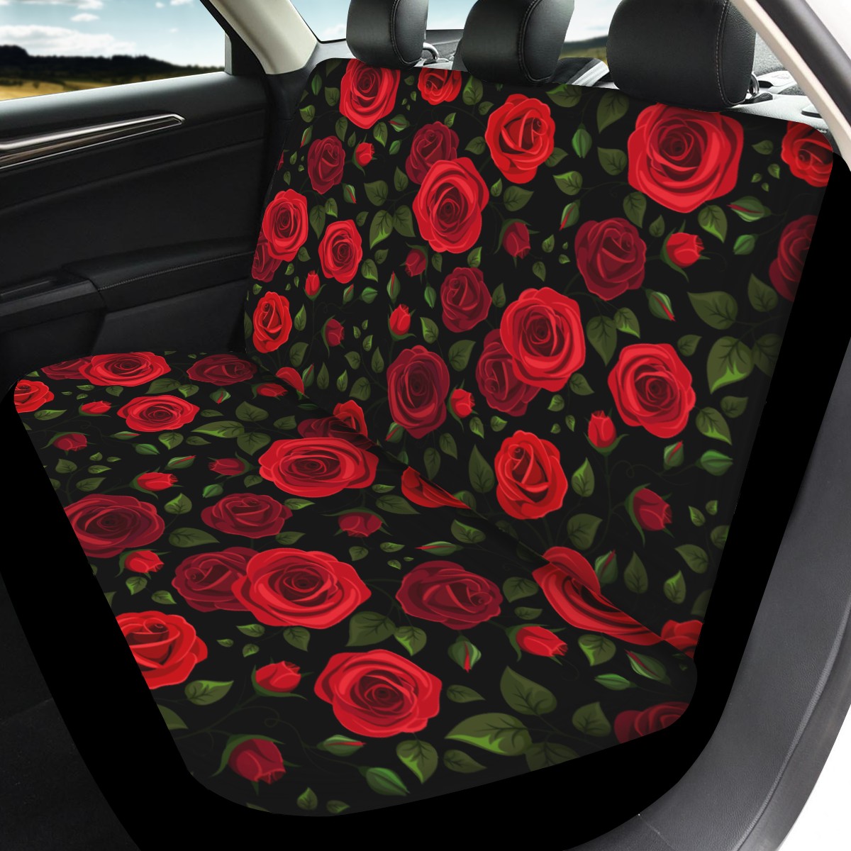 Rose Custom 4Pcs Car Seat Covers