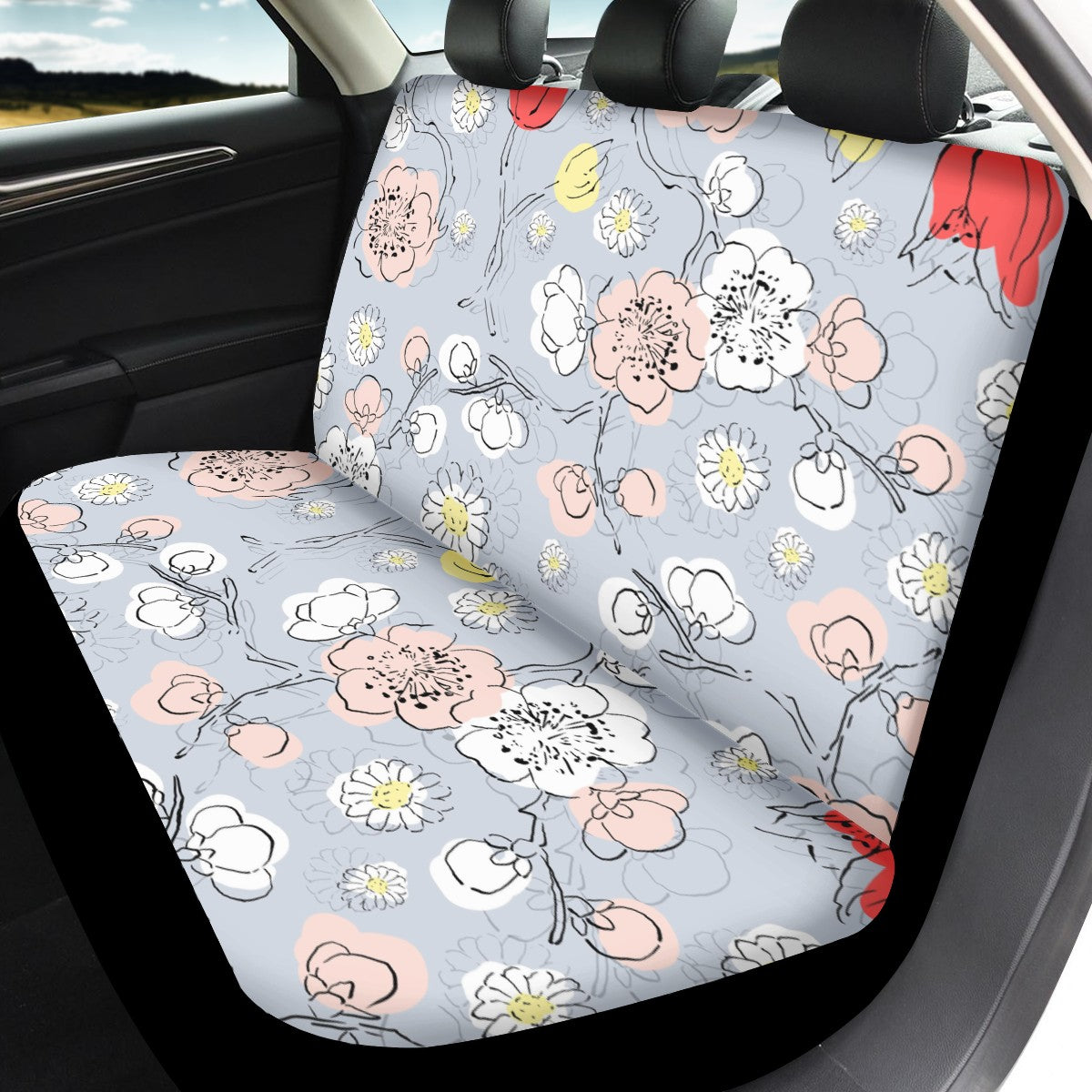 Cherry Blossom Custom 4Pcs Car Seat Covers