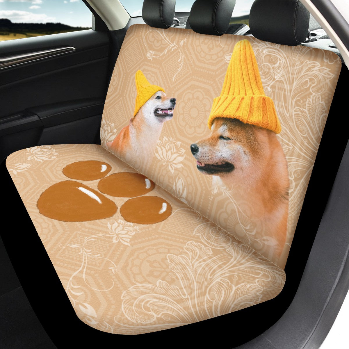 Dog Custom 4Pcs Car Seat Covers