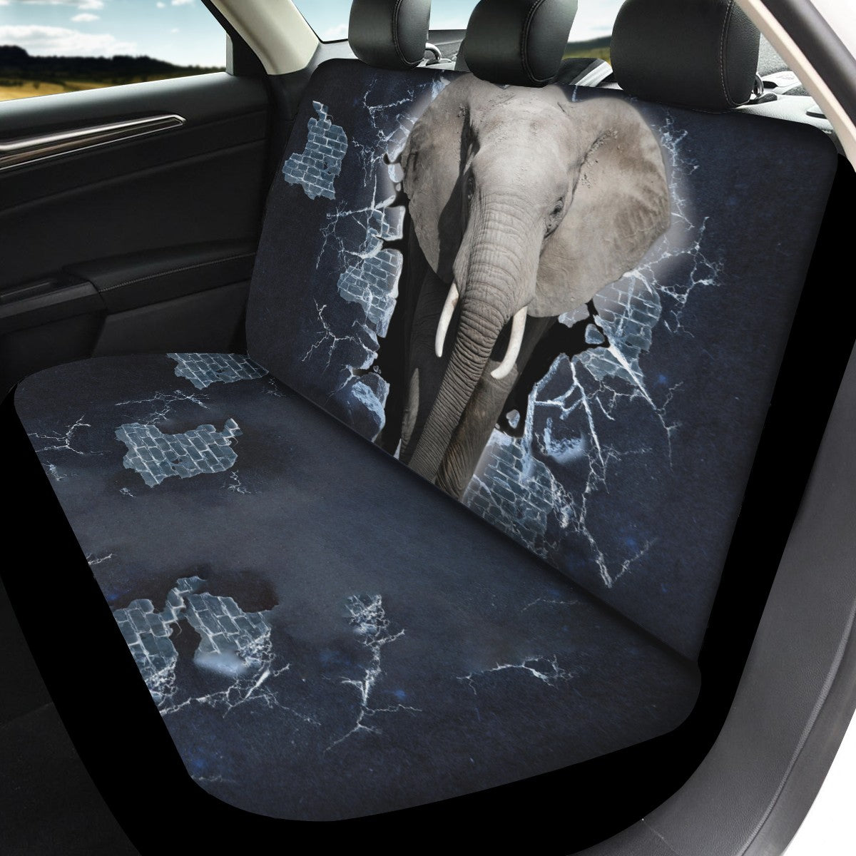 Elephant Custom 4Pcs Car Seat Covers