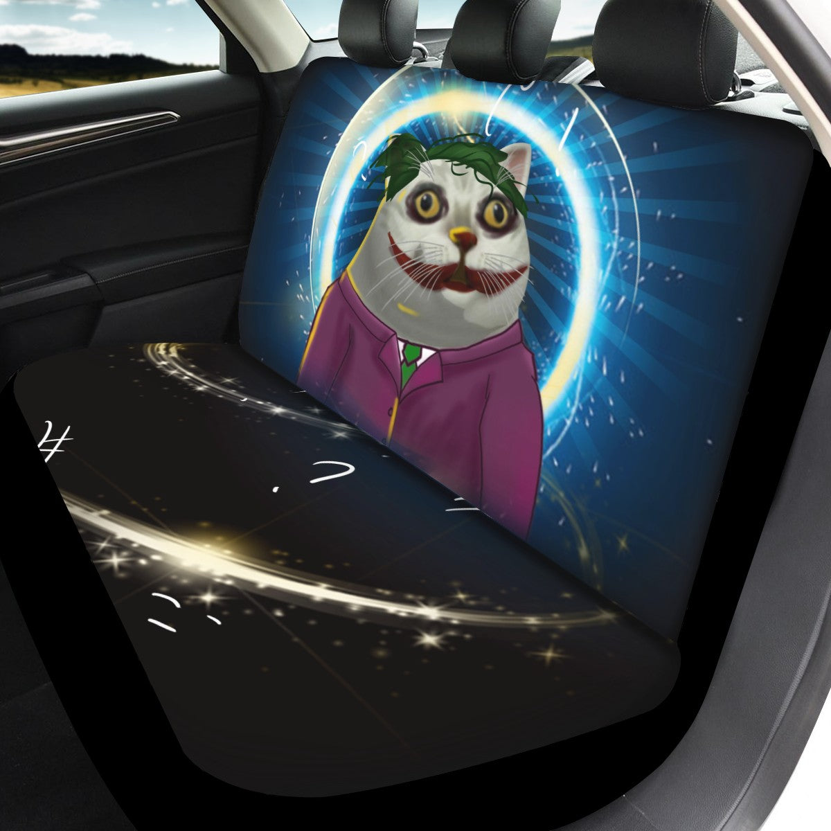 Cat Custom 4Pcs Car Seat Covers