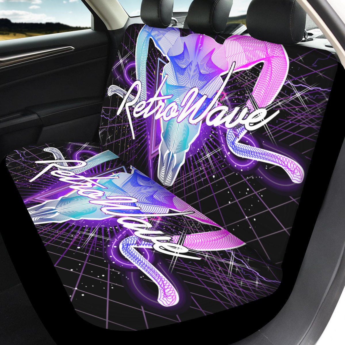 Goat Custom 4Pcs Car Seat Covers