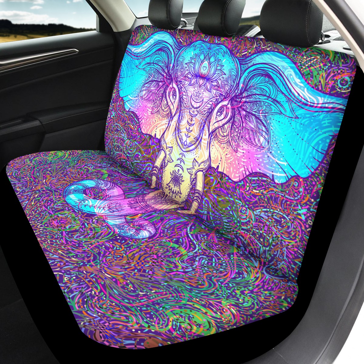 Elephant Car Seat Cover Set
