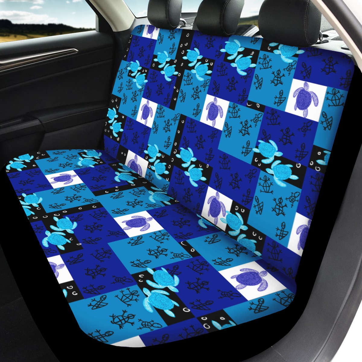 Sea turtle Custom 4Pcs Car Seat Covers