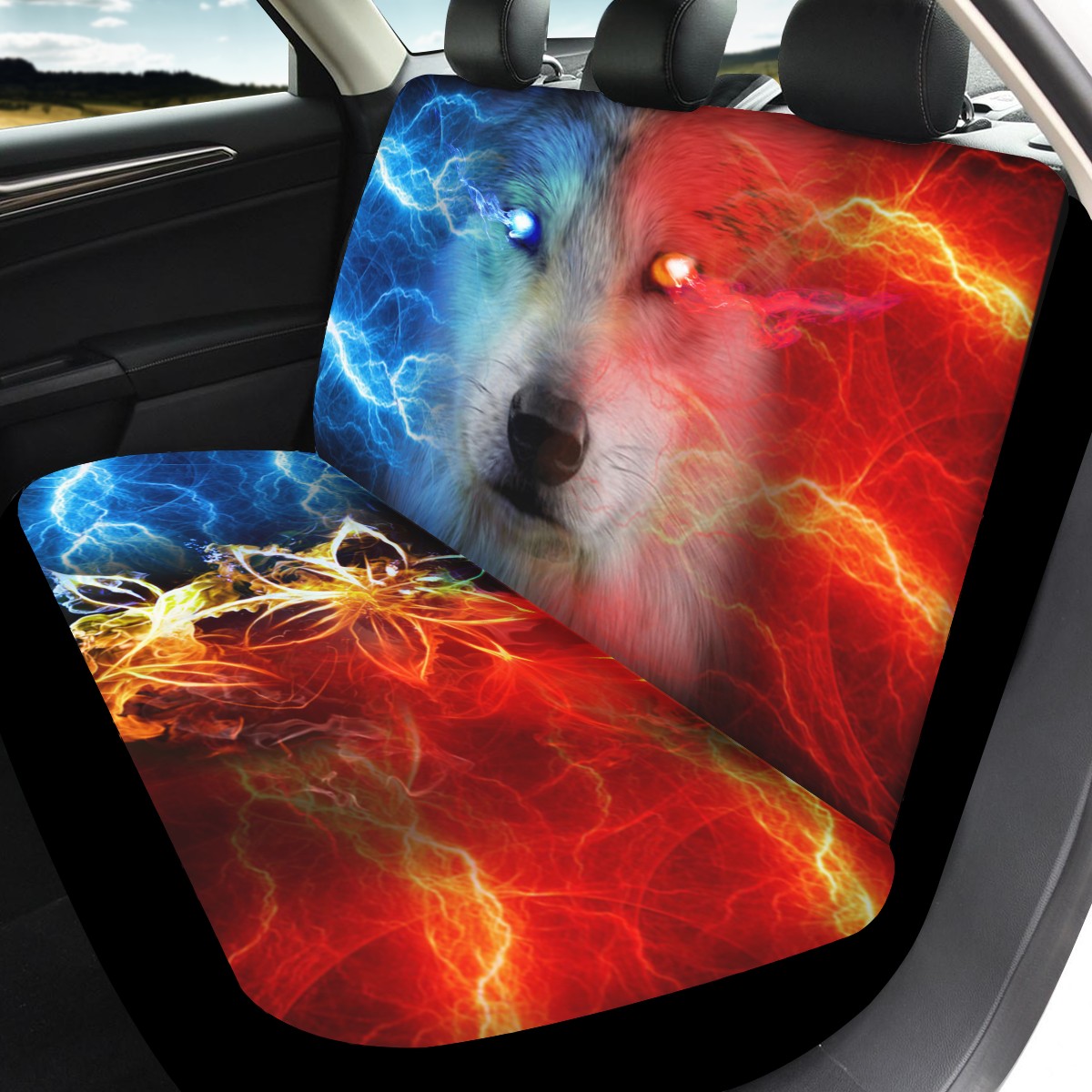 Dog Custom 4Pcs Car Seat Covers