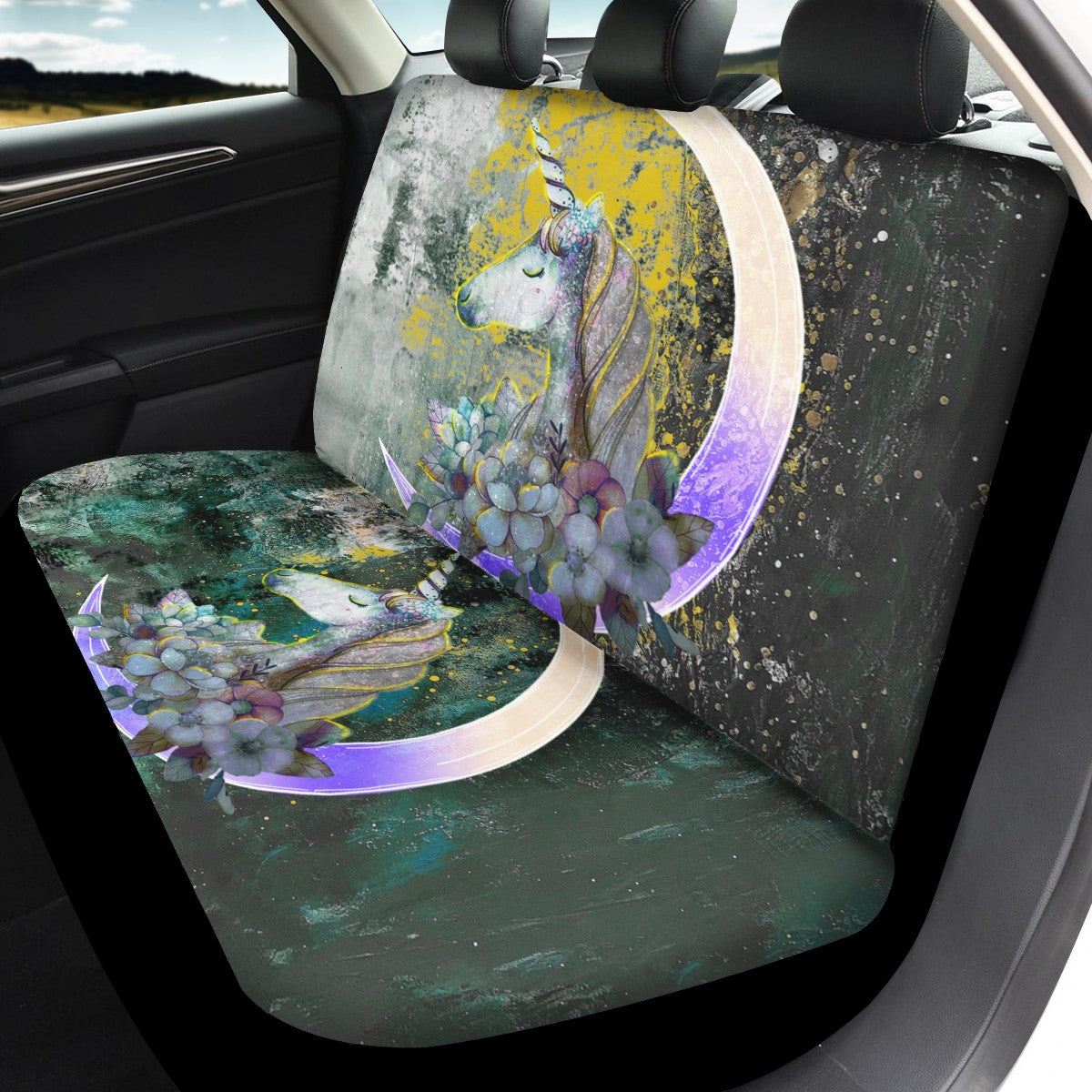 Unicorn Custom 4Pcs Car Seat Covers