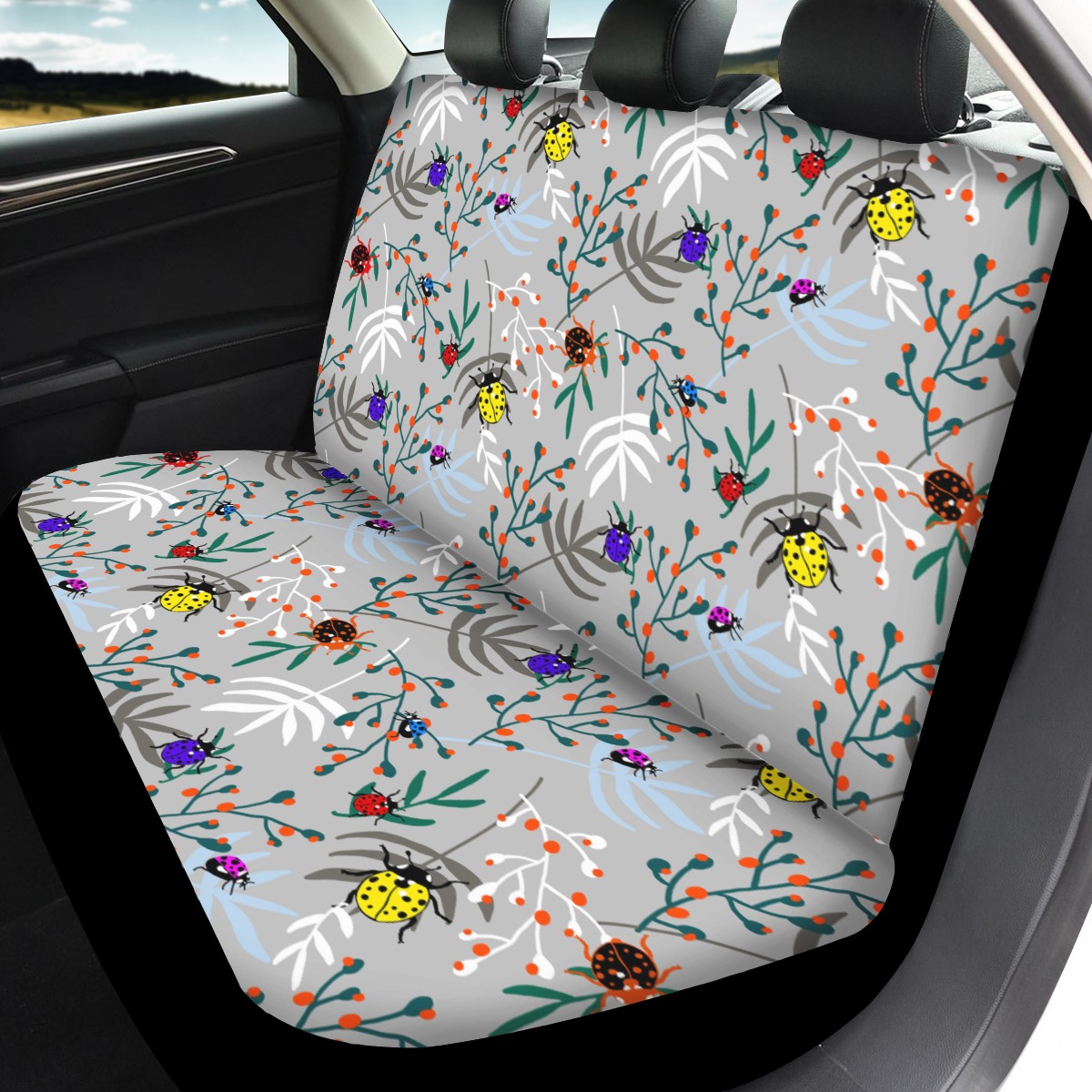 Ladybug Custom 4Pcs Car Seat Covers