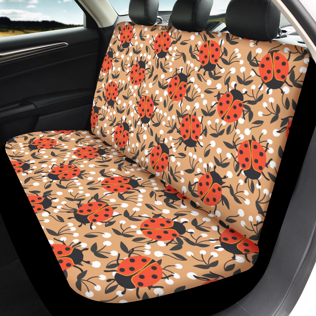 Ladybug Custom 4Pcs Car Seat Covers