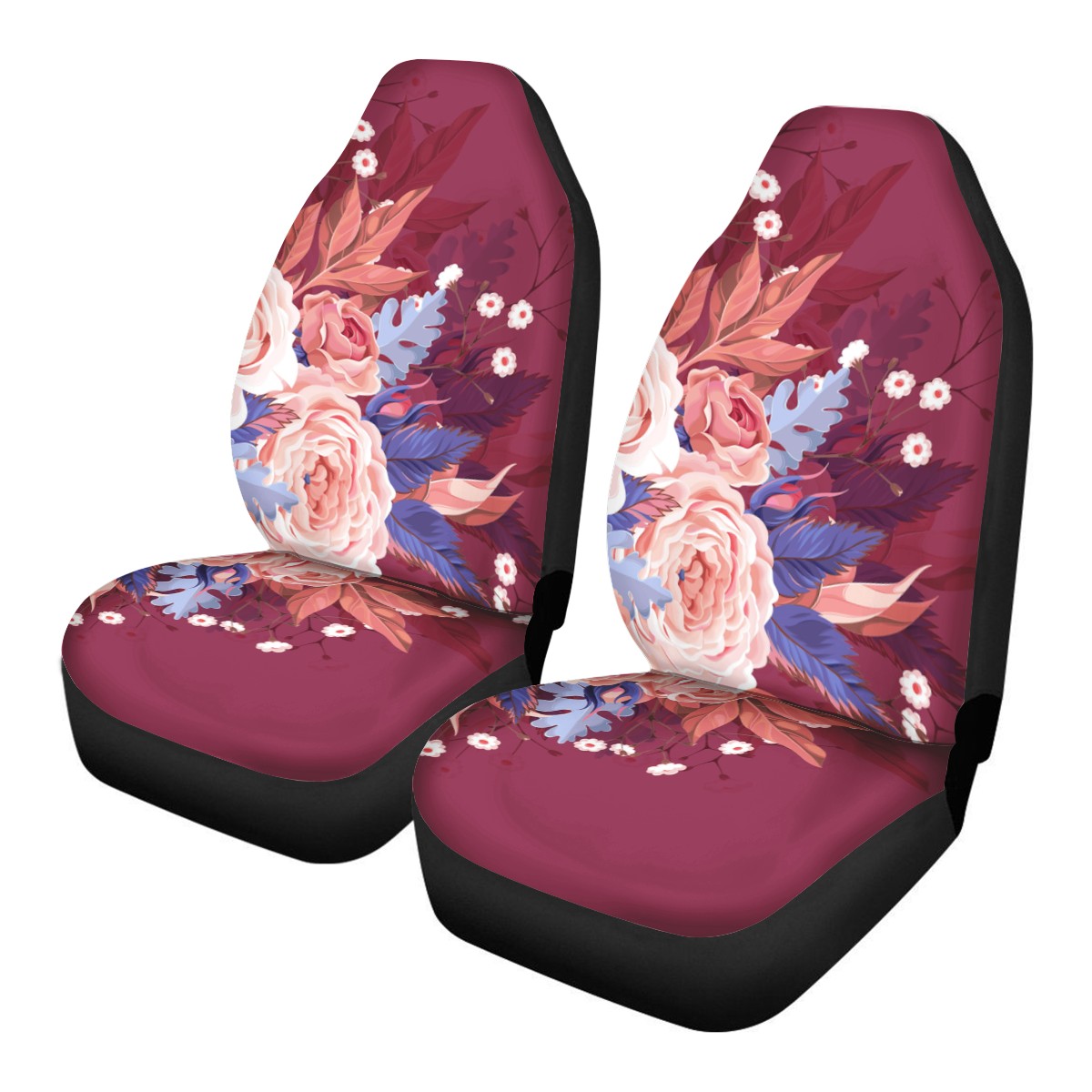 Rose and Daisy Custom Car Seat Covers