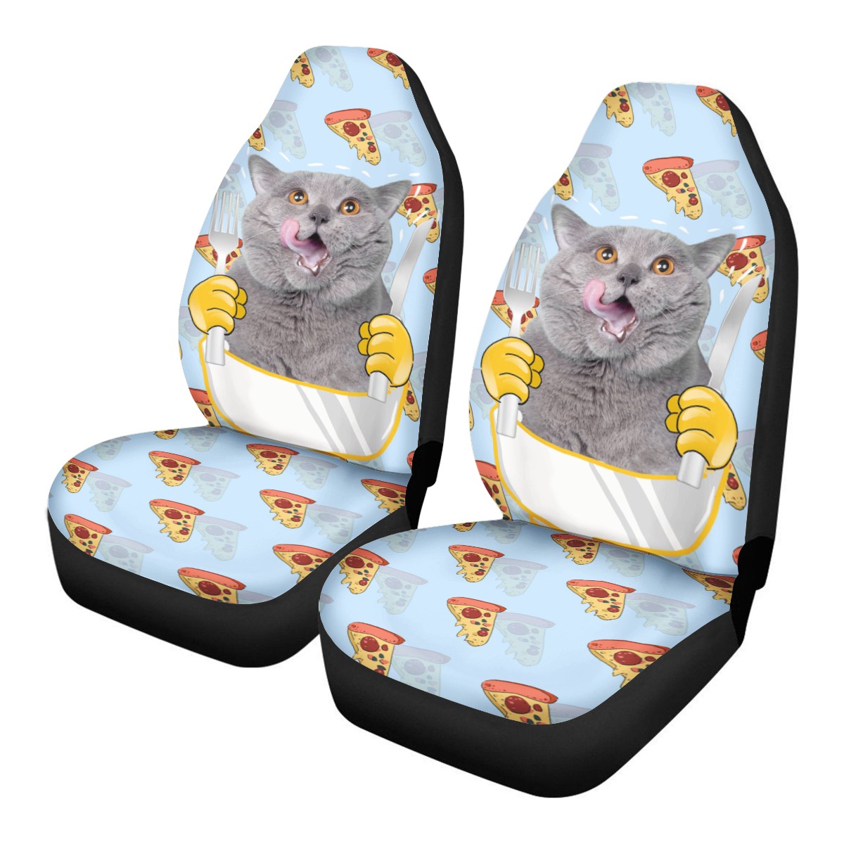 Cat Custom Car Seat Covers