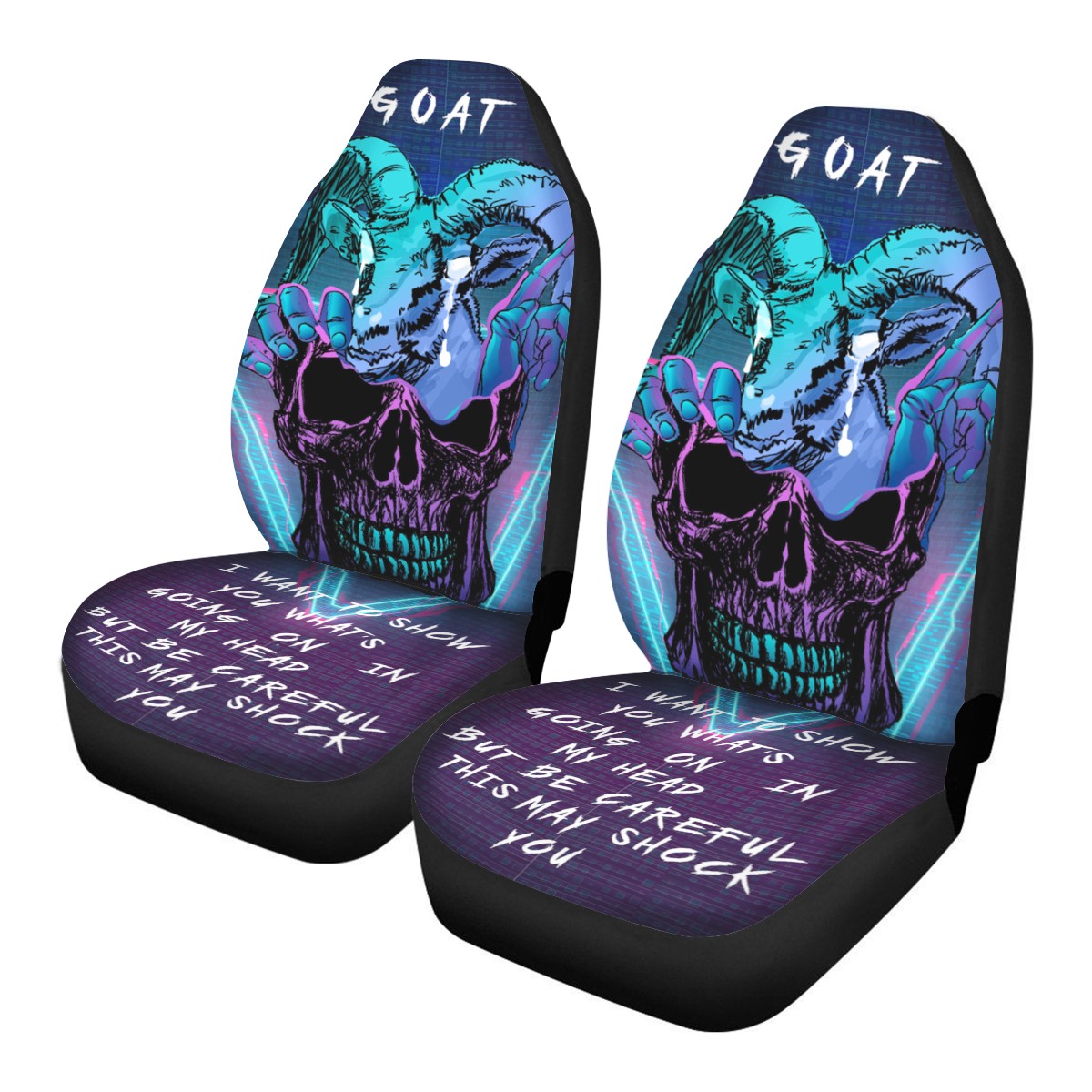 Goat Custom Car Seat Covers