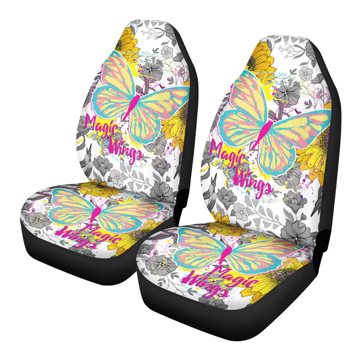 Sunflower &amp; Butterfly Car Seat Covers