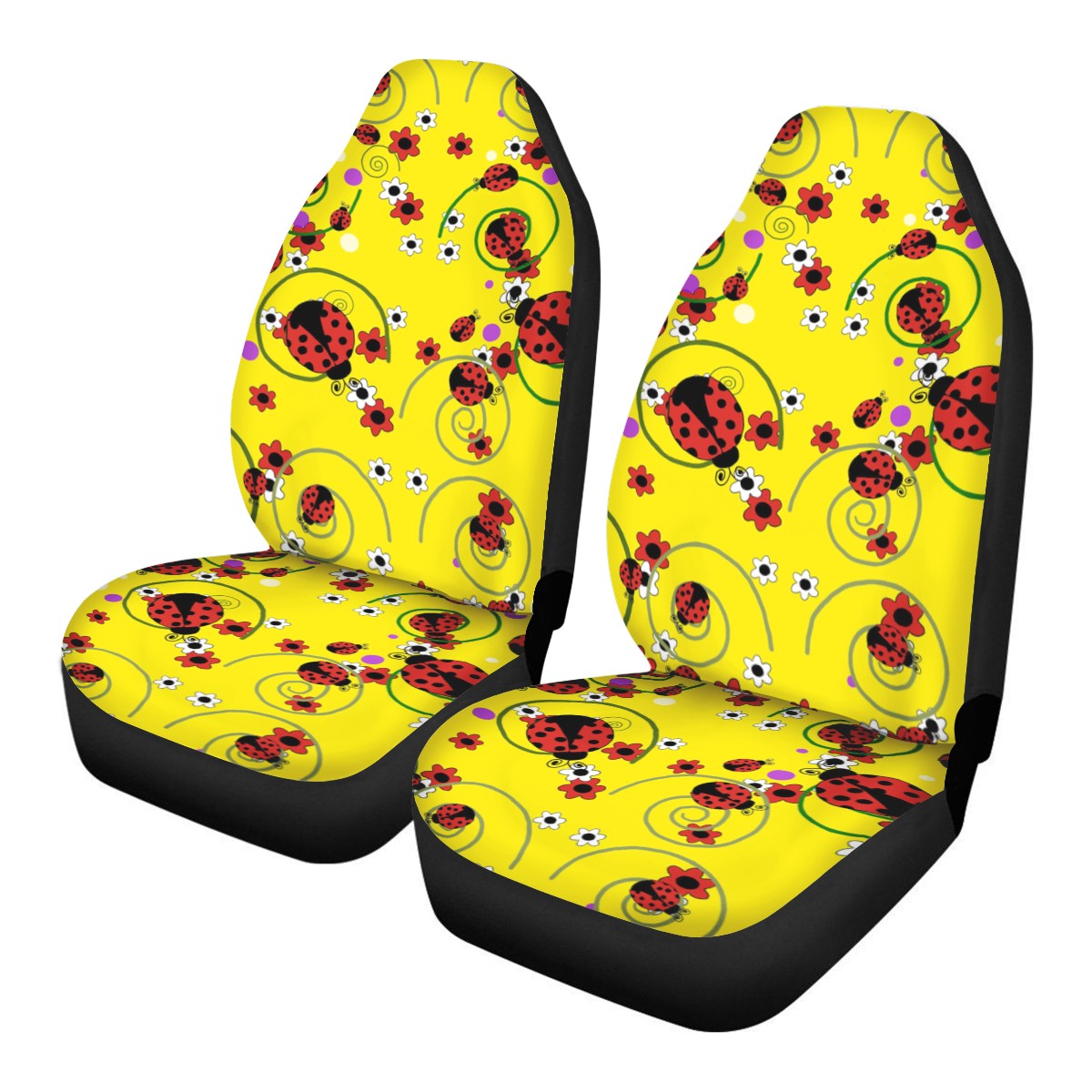Ladybug Custom Car Seat Covers