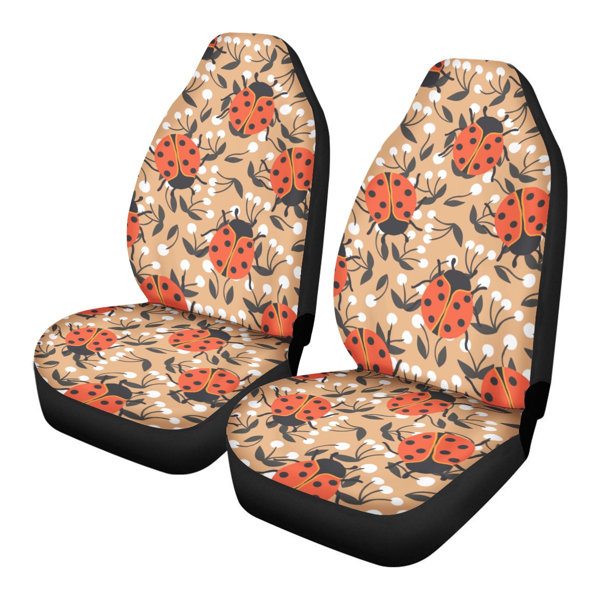 Ladybug Custom Car Seat Covers