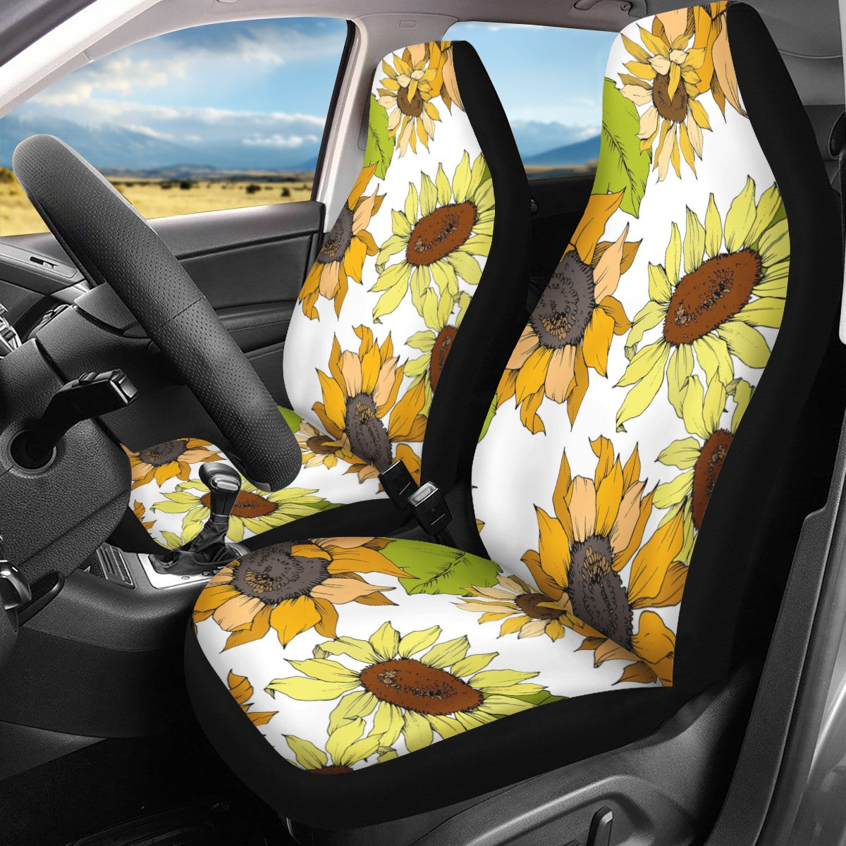 Shop Sunflower Custom Car Seat Covers - Noxfan