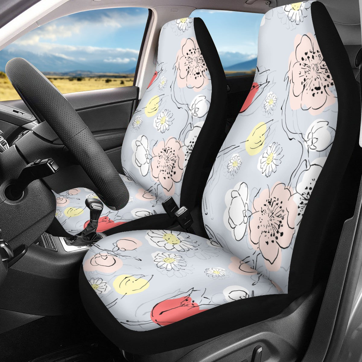 A Blooming Garden Custom Car Seat Covers