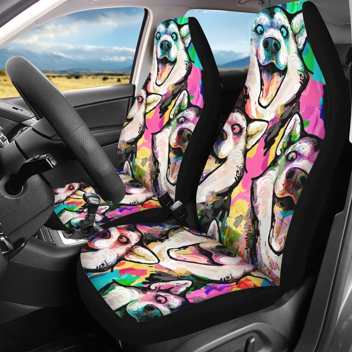 Huskie Custom Car Seat Covers