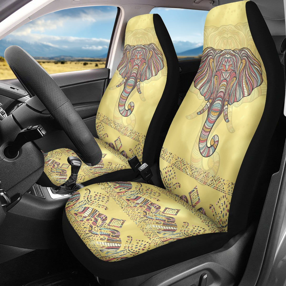 Elephant Custom Car Seat Covers