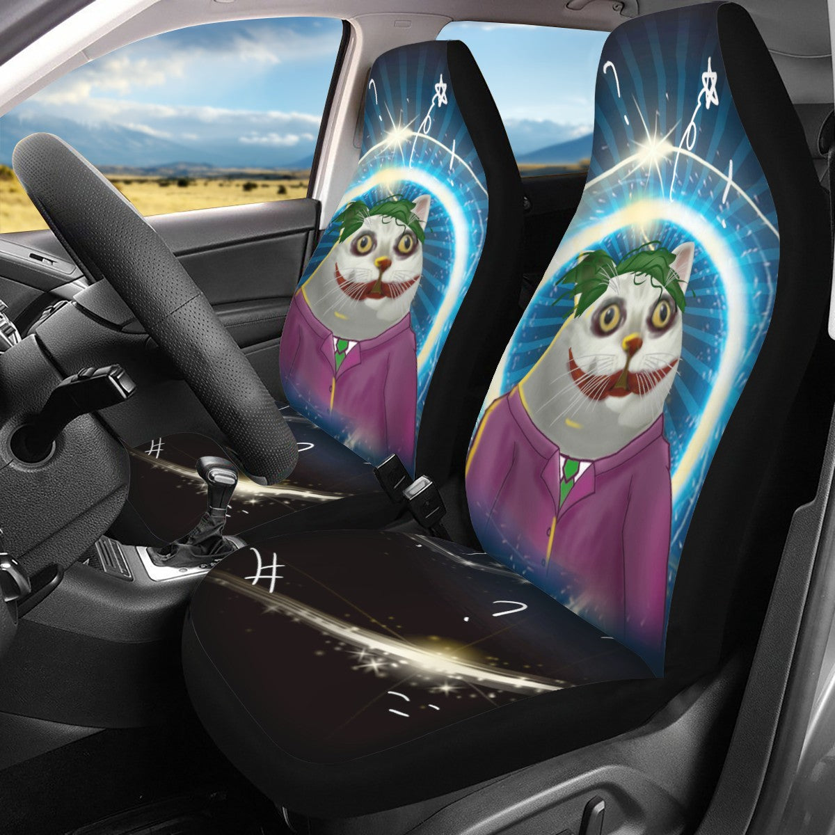 Cat Custom Car Seat Covers