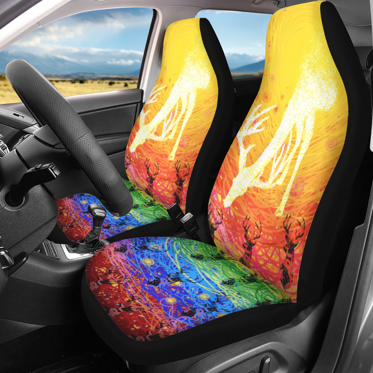 Deer Custom Car Seat Covers