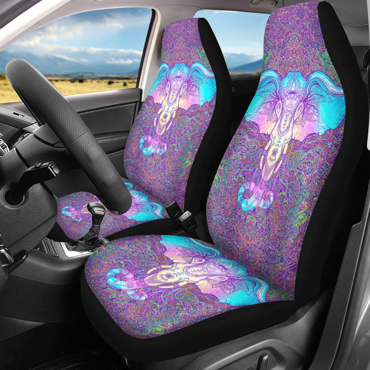 Elephant Custom Car Seat Covers