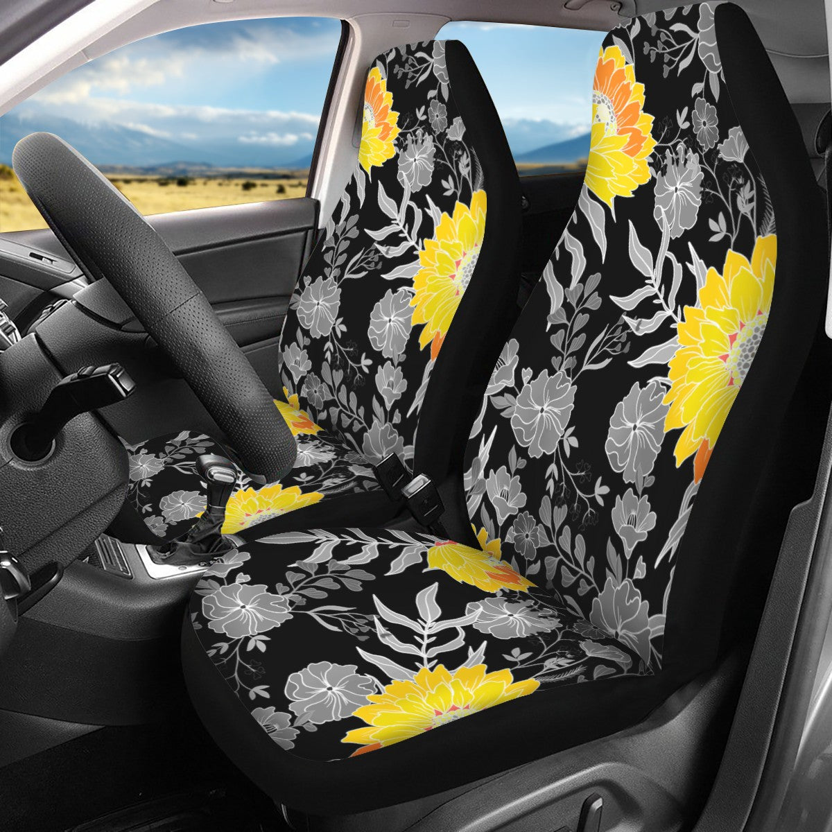 Shop Sunflower Custom Car Seat Covers - Noxfan