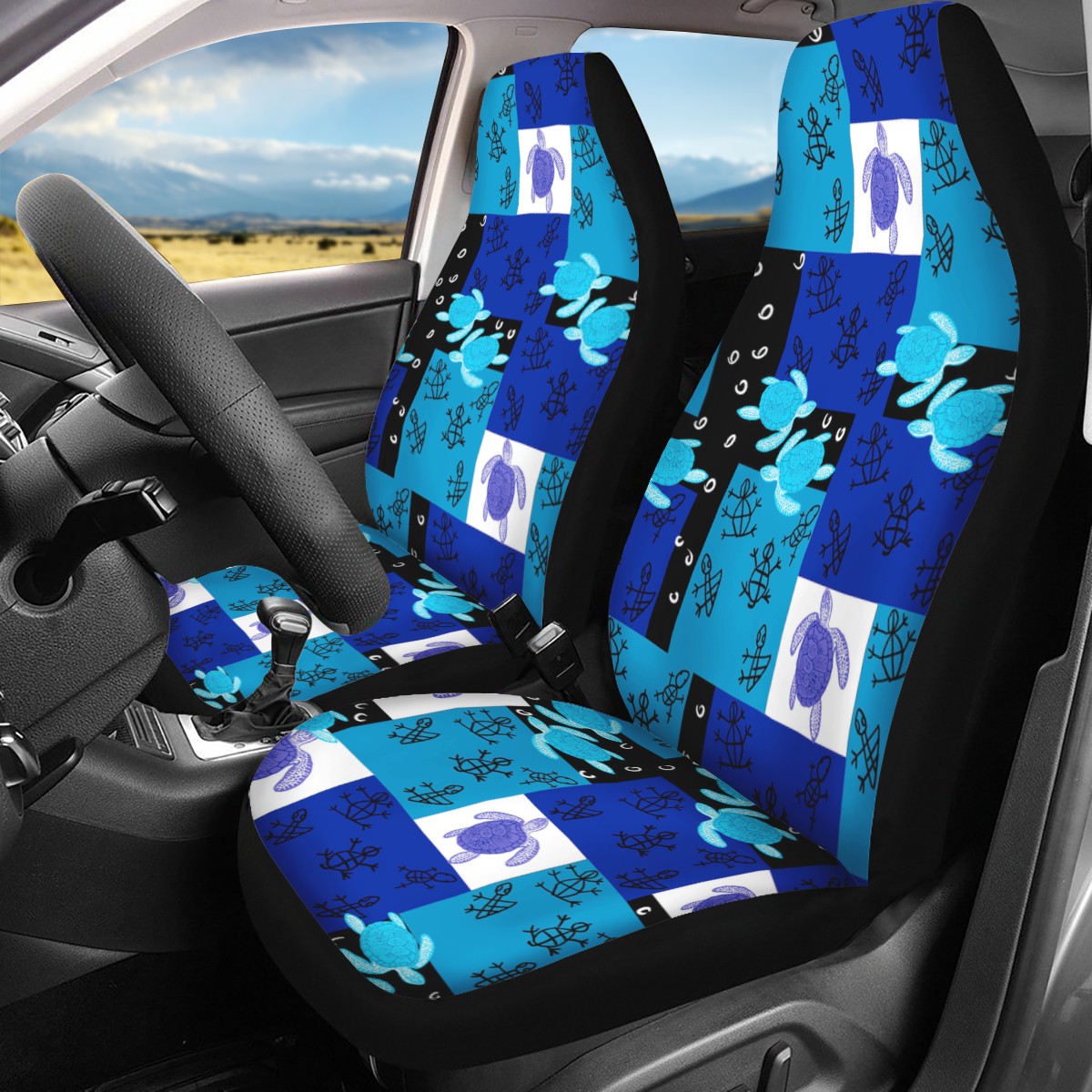 Sea turtle Custom Car Seat Covers