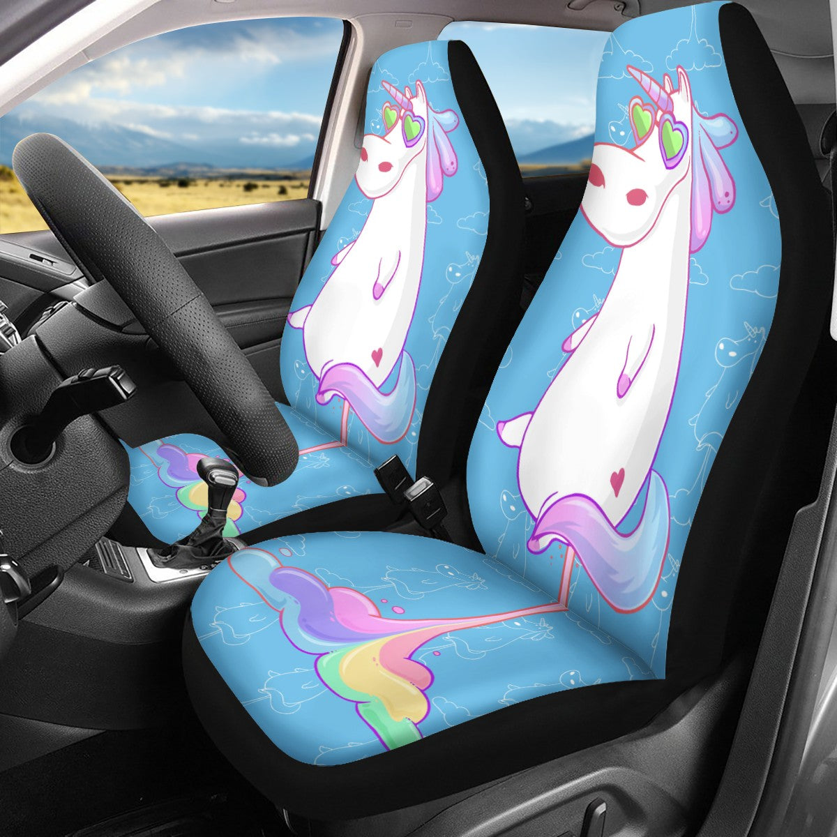 Unicorn Custom Car Seat Covers