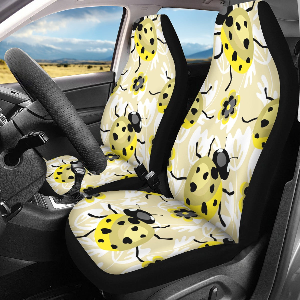 Ladybug Custom Car Seat Covers