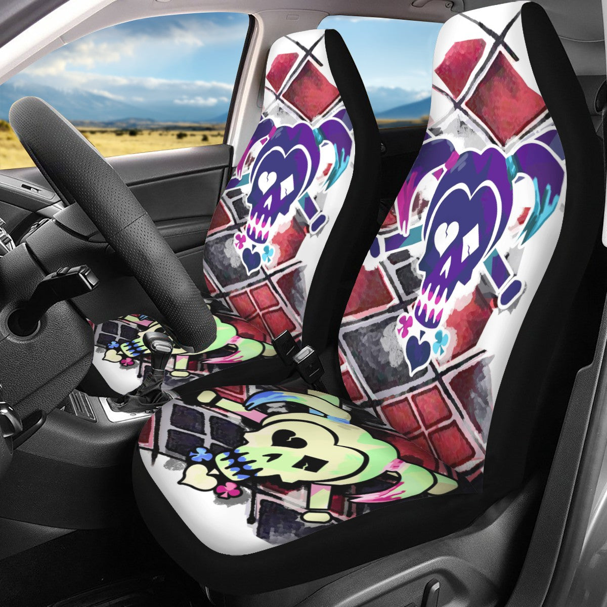 Suicide Squad Harley Quinn Custom Car Seat Covers
