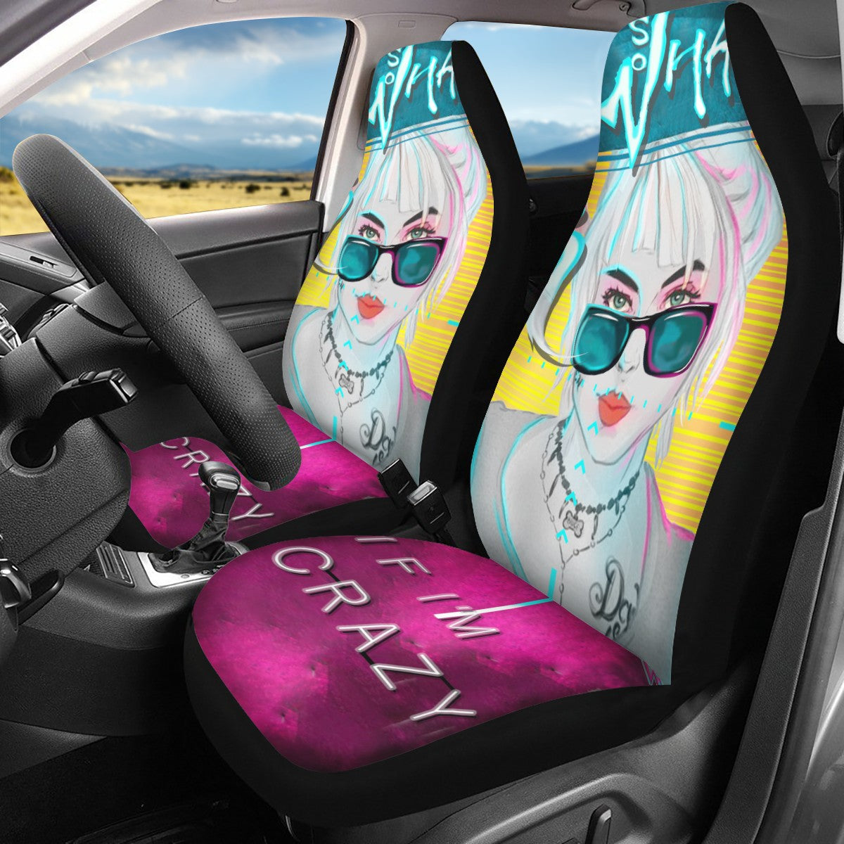 Suicide Squad Harley Quinn Custom Car Seat Covers